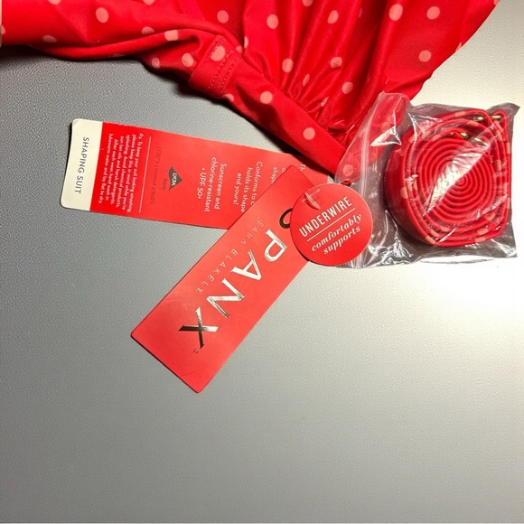 Stunning SPANX “Fruit Punch” Polka Dot One-Piece Swimsuit – Size 12 I NWT - Picture 8 of 11